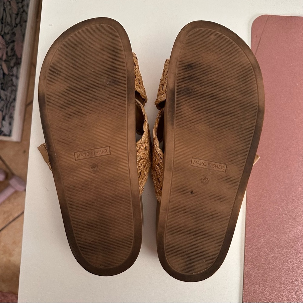 Marc Fisher Raffia Sandals - Picture 2 of 2